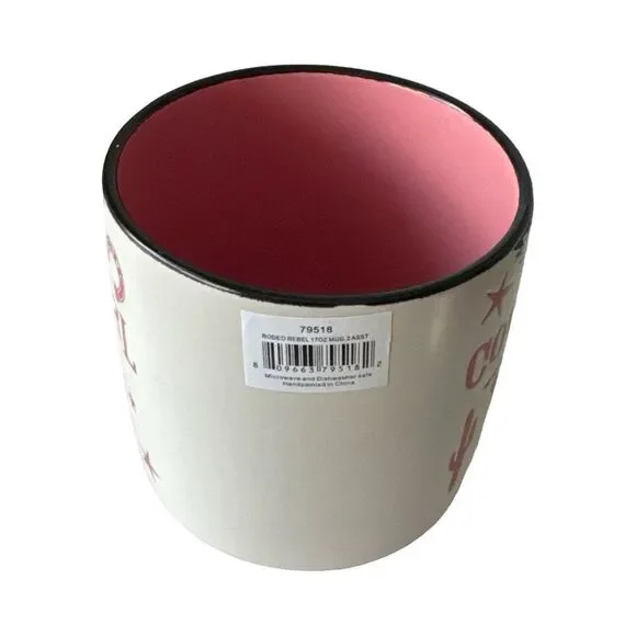 Cowgirl Girly White and Pink Mug - Picture 5 of 7